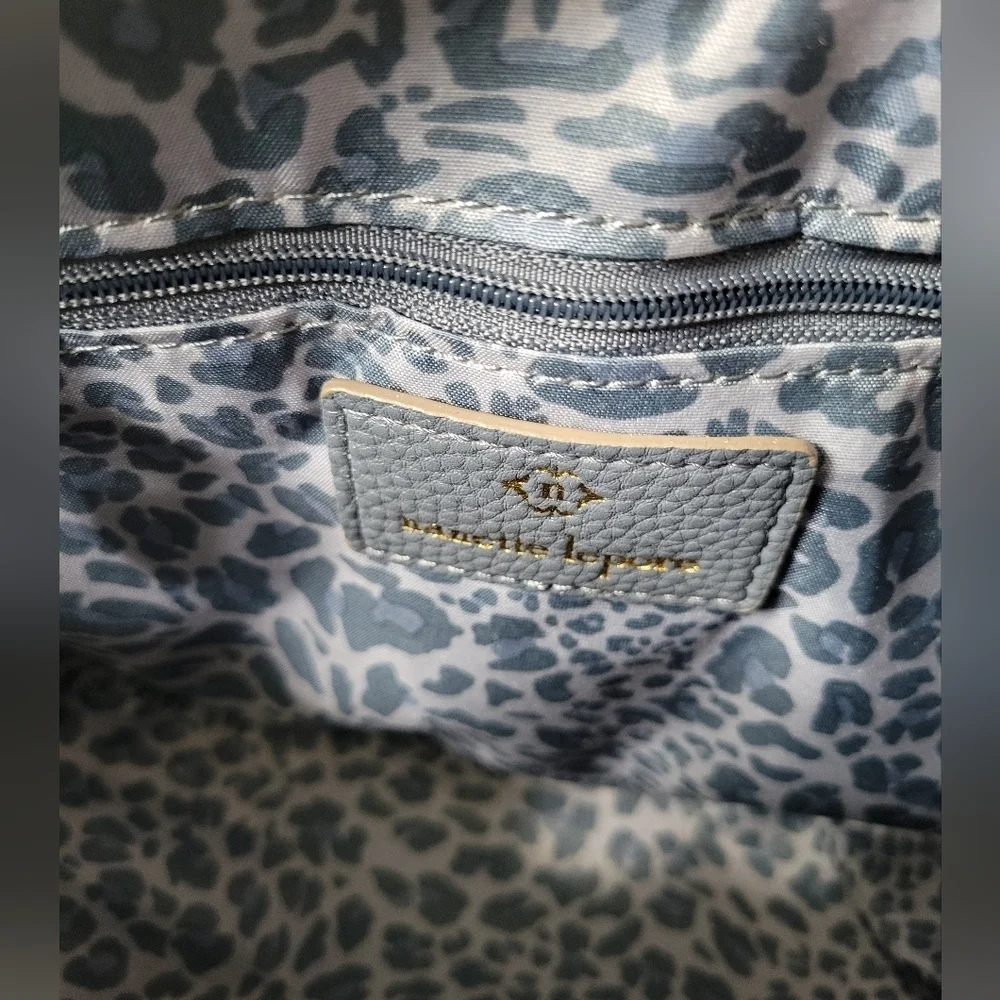 Nanette Lepore Half Moon Crossbody Bag | Vegan Leather & Suede | Top Zip Flap - Picture 7 of 12